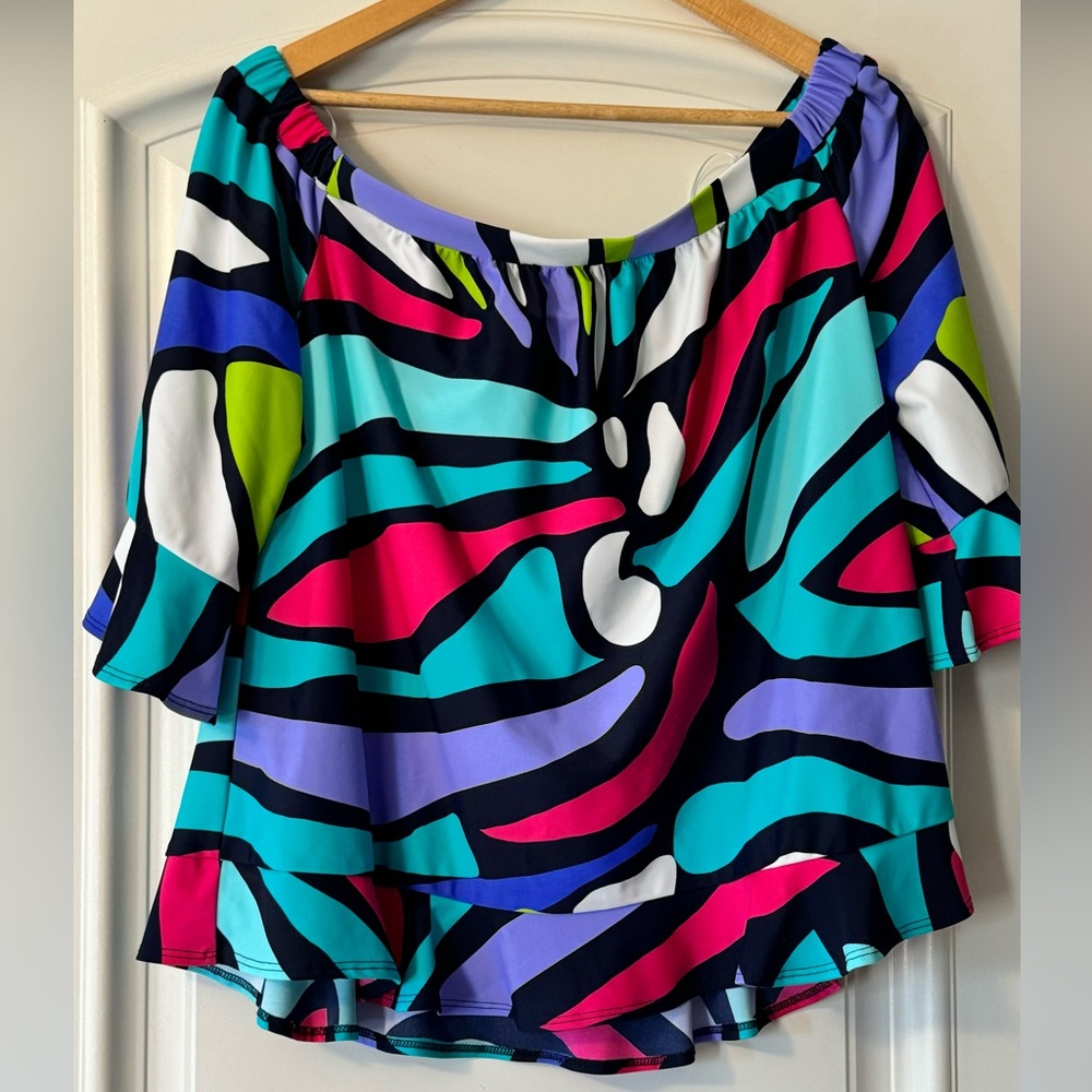 Jude Connally Multi-Color Off-the-Shoulder Blouse